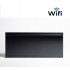 Adax Iver Glass H 12 KWT Wifi 1200w με γυάλινη πρόσοψη Black