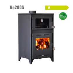 Ntontos N200S Χαλύβδινη Ξυλόσομπα με Φούρνο και ποδαράκια 15.47kW  Ntontos N200S Χαλύβδινη Ξυλόσομπα με Φούρνο και ποδαράκια 15.47kW