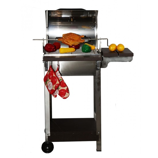 Pitsilos BBQ ΒΑΡΕΛΙ ΜΙΚΡΟ INOX ΨΗΣΤΑΡΙΑ ΚΑΡΒΟΥΝΟΥ (1045)