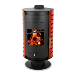 Thermogatz GSA 16 R Χαλύβδινη Ξυλόσομπα Αερόθερμη 17.1kW Κόκκινη