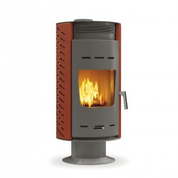 Thermiki ATS ZERO AERO Χαλύβδινη Αερόθερμη Σόμπα Ξύλου 17KW